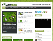 Tablet Screenshot of crashtacklerugbygame.com